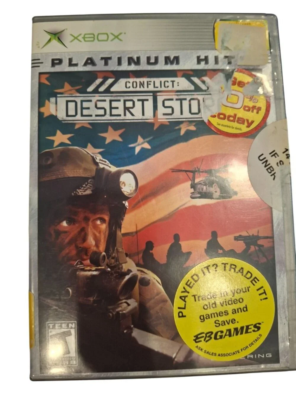 Conflict Desert Storm Xbox Platinum Hits CIB Manual Gulf War Tactical Shooter